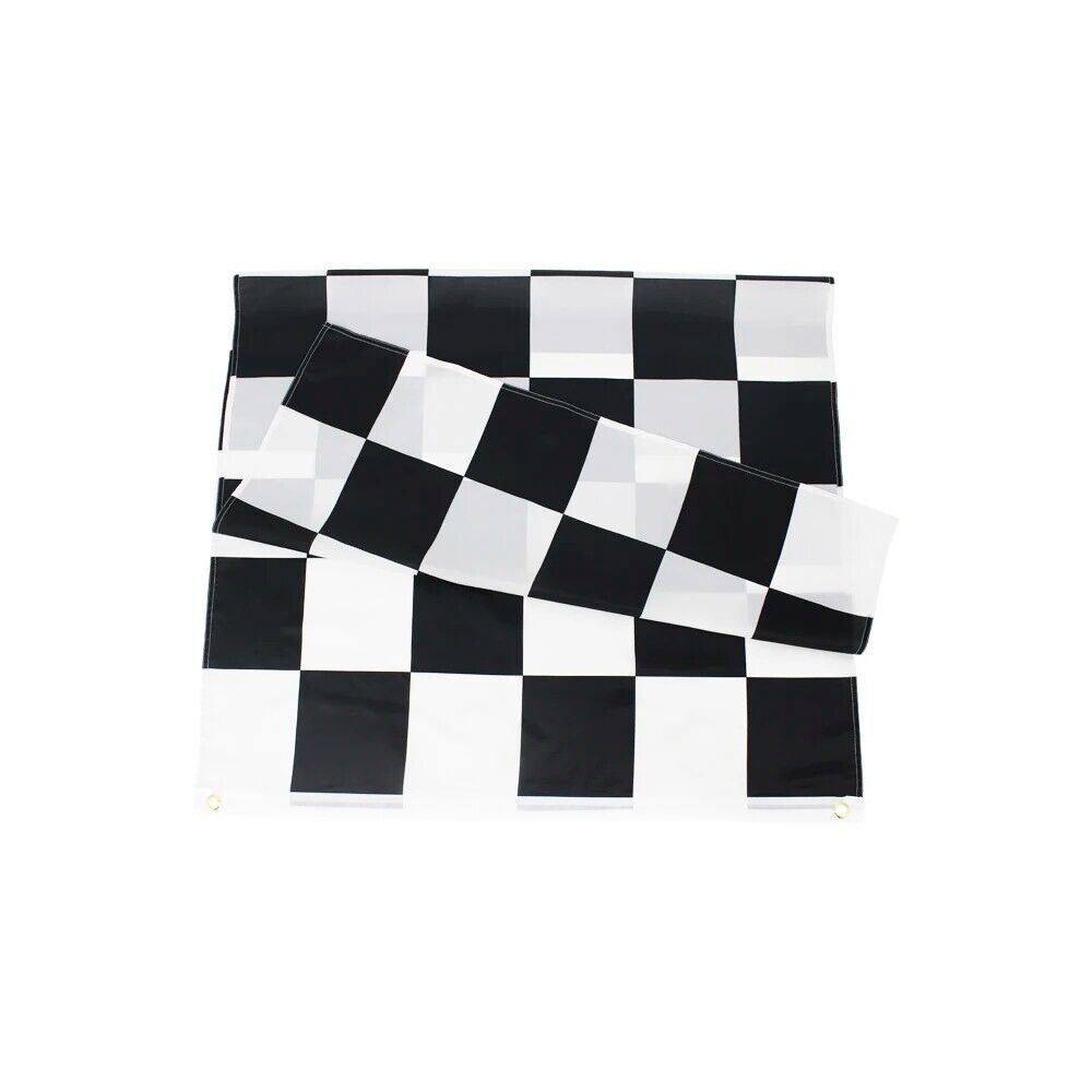 Black & White Checkered Racing Flag Banner 3 ft x 5 ft NEW! Home & Garden:Yard, Garden & Outdoor Living:Décor:Flags Cozy Home Treasures